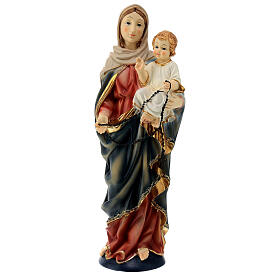 Statua Madonna con Gesù Bambino resina 40 cm 