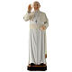 Estatua Papa Francisco pintada 40 cm resina s1