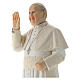 Estatua Papa Francisco pintada 40 cm resina s4