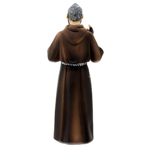 Estatua Padre Pío resina 12 cm 4