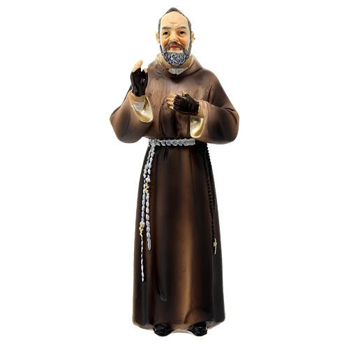 Statue Padre Pio résine 12 cm 1