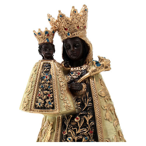 Estatua Virgen Negra Altötting resina 12 cm 2