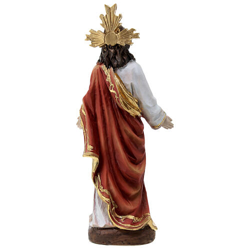 Statua Sacro Cuore Gesù resina 20 cm 6