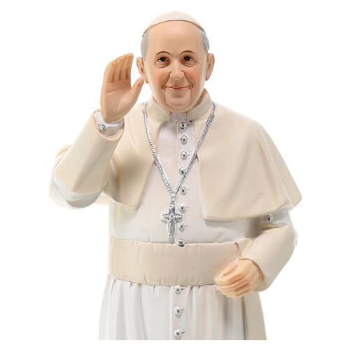 Papst Franziskus, Resin, koloriert, 20 cm 2