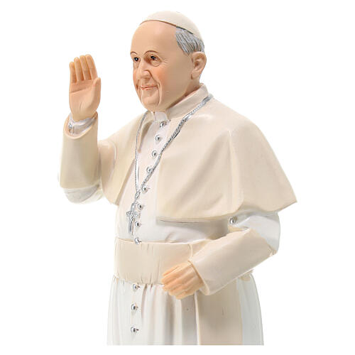 Papst Franziskus, Resin, koloriert, 20 cm 4