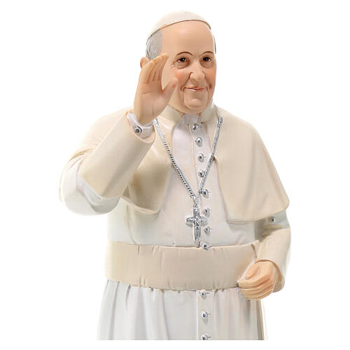 Statua Papa Francesco resina 20 cm  6