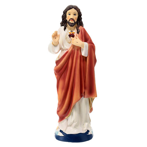 Statue of the Sacred Heart of Jesus resin 25 cm 1
