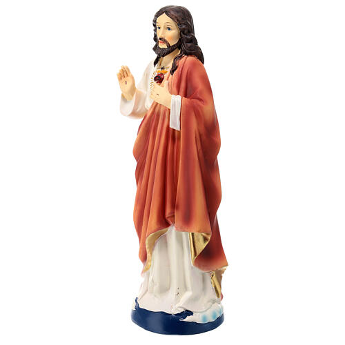 Statue of the Sacred Heart of Jesus resin 25 cm 4