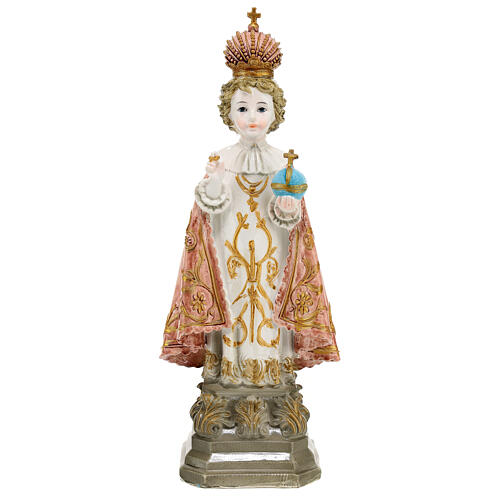 Statue of the Infant Jesus of Prague, red cloak, 10 in 1