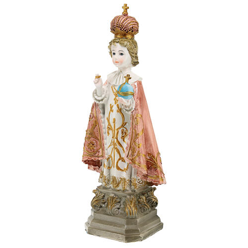 Statue of the Infant Jesus of Prague, red cloak, 10 in 3