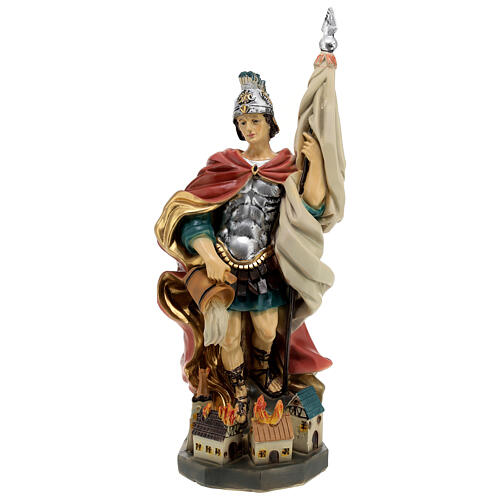 Saint Florian, resin statue, 12 in | online sales on HOLYART.co.uk