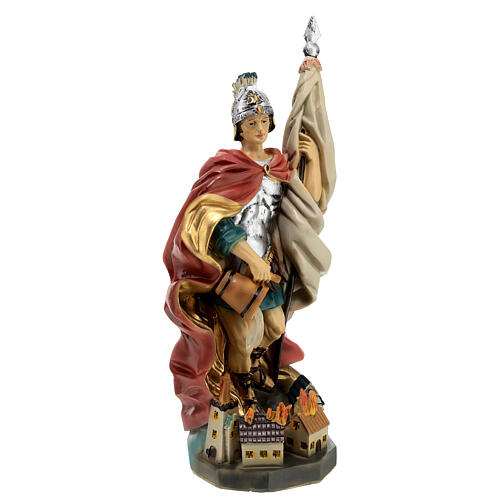 Saint Florian, resin statue, 12 in 5