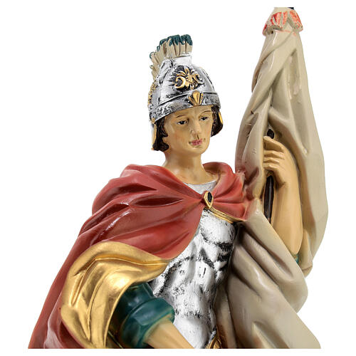 Saint Florian, resin statue, 12 in 8