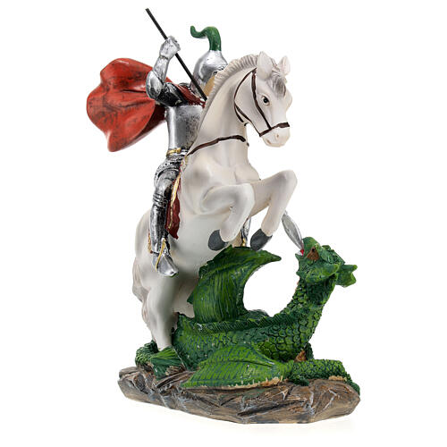 Statue Saint George résine 20 cm 5