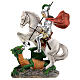 Statue Saint George résine 20 cm s1