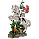 Statue Saint George résine 20 cm s3