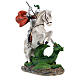 Statue Saint George résine 20 cm s5