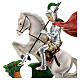 St George statue in resin 20 cm with dragon s2