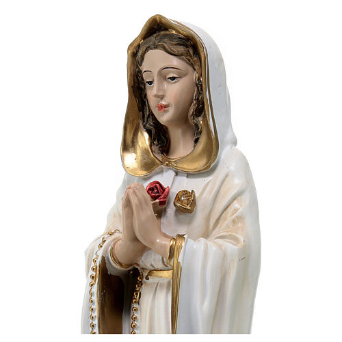 Estatua Virgen Rosa Mística 35 cm 4