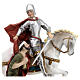 St Martin of Tours statue on horse resin 22 cm s2