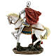 St Martin of Tours statue on horse resin 22 cm s7
