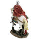 St Martin of Tours statue on horse resin 22 cm s8