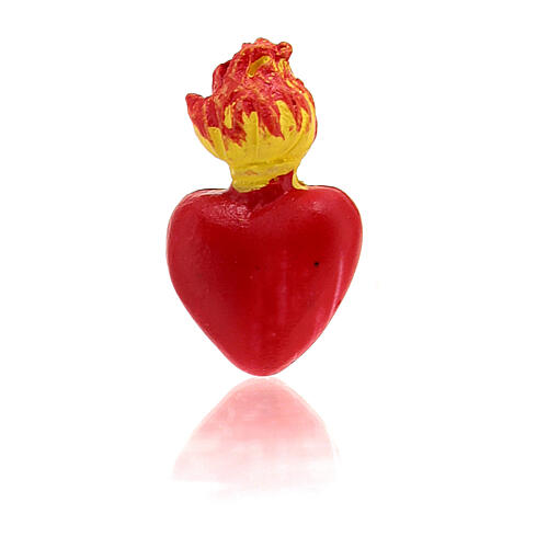 Heart of Fire St. Augustine in resin 2 cm 2