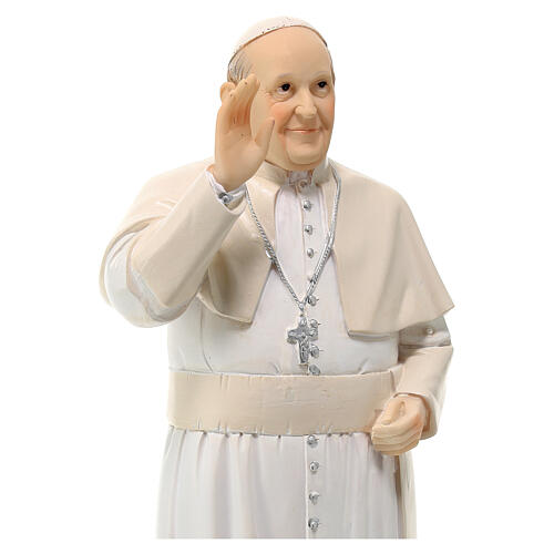 Estatua Papa Francisco de resina 30 cm 6