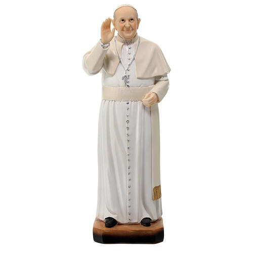 Statua Papa Francesco in resina 30 cm 1