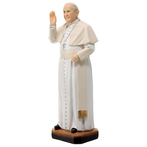 Statua Papa Francesco in resina 30 cm 3