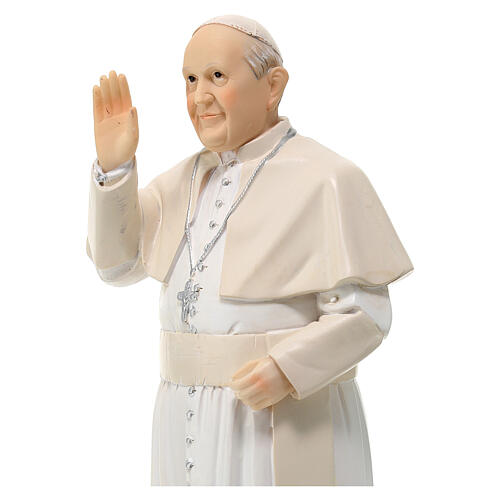 Statua Papa Francesco in resina 30 cm 4