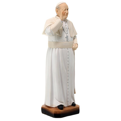 Statua Papa Francesco in resina 30 cm 5