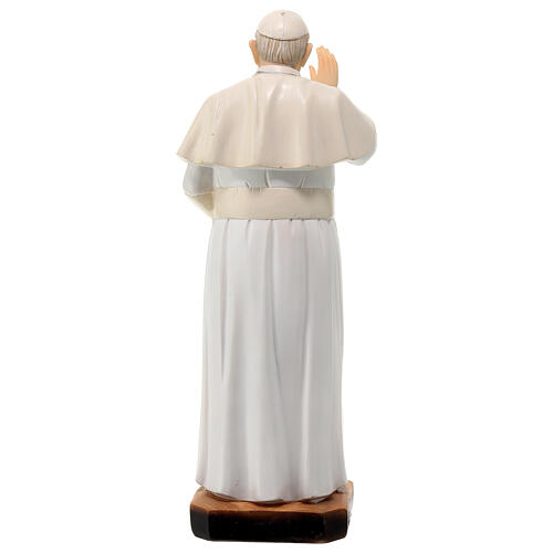 Statua Papa Francesco in resina 30 cm 7