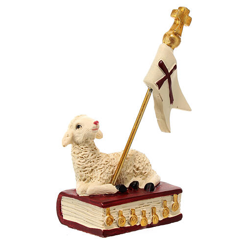Statue of the Paschal Lamb, resin, 4 in 3