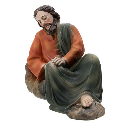 Jésus et les apôtres au Jardin des Oliviers 4 pcs résine peinte main pour crèche de 14 cm 8