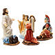 Resurrection of Jesus scene 4 pcs hand painted resin 10 cm s5