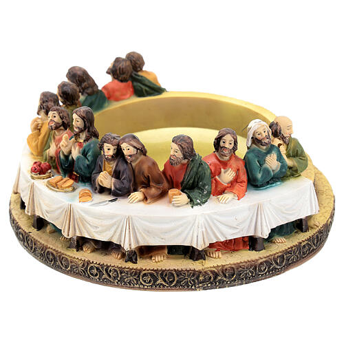 Candle holder Last Supper, resin, for 8 cm candles 3