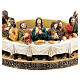 Candle holder Last Supper, resin, for 8 cm candles s2