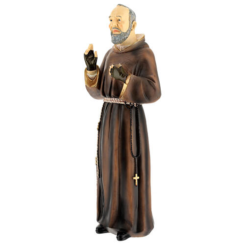 Statue of Saint Pius, painted resin, 18 in 3