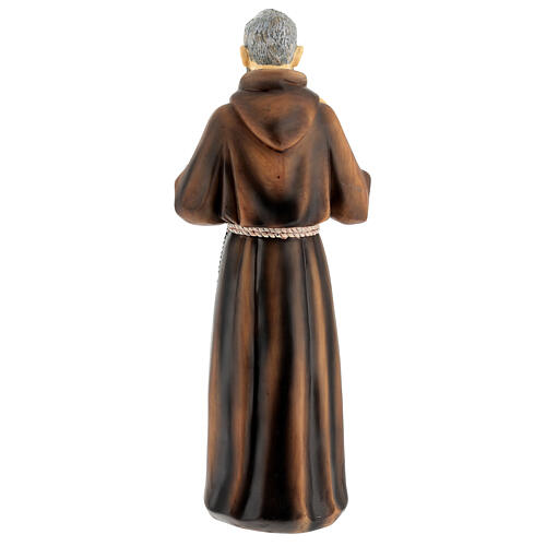 Statue Padre Pio résine peinte 45 cm 6