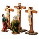 Crucifixión Jesús resina set 5 piezas 14 cm s3