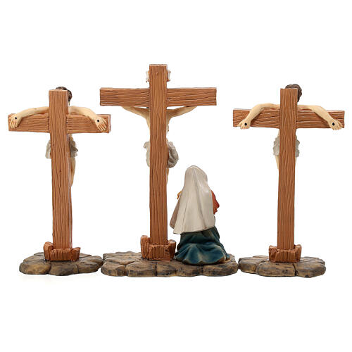 Crucifixion Jésus résine set 5 pcs 14 cm 10