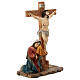 Crucificação Jesus resina conjunto 5 peças 14 cm s9