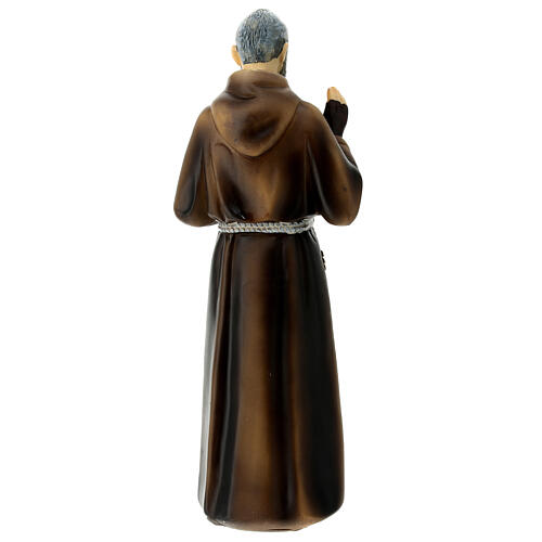 Imagem Padre Pio resina 20 cm 5