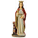 Saint Barbara, resin statue with golden details, 8 in s1