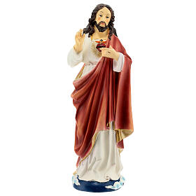 Heiligstes Herz Jesu, Resin, koloriert, 40 cm