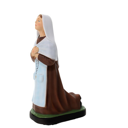 Kniende Bernadette, Statue, aus unzerbrechlichem Material, 25 cm, AUßEN 4