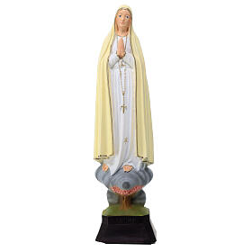 Estatua Virgen de Fátima material infrangible 30 cm exterior