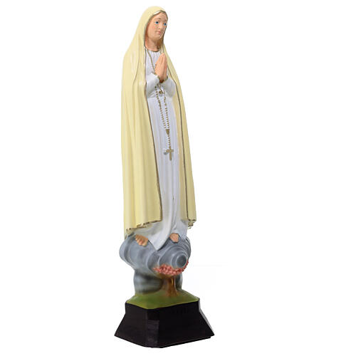 Estatua Virgen de Fátima material infrangible 30 cm exterior 3