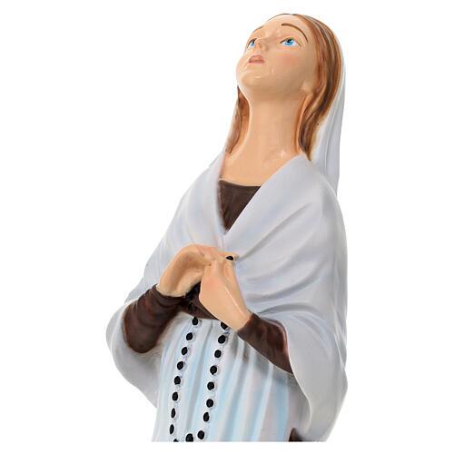 Sainte Bernadette à genoux matière incassable 40 cm statue pour extérieur 2